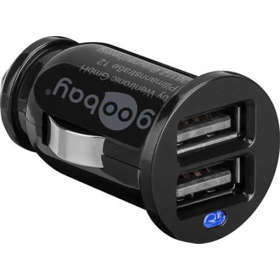 Goodbay USB φορτιστής από τον αναπτήρα αυτοκινήτου 2.1A για γρήγορη φόρτιση κατάλληλο για Tablets & Smartphones, κάμερες και άλλες συσκευές 12V